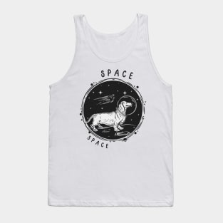 Astronaut dog in space Tank Top